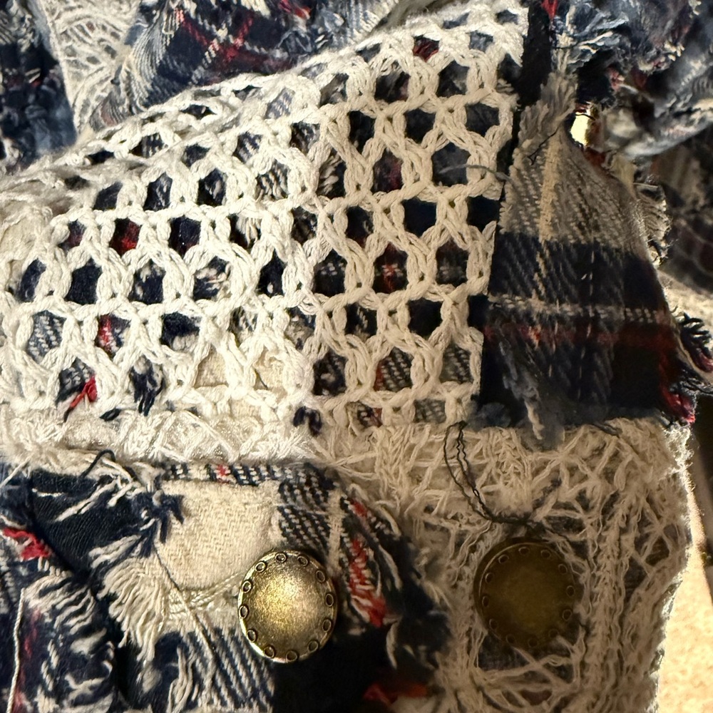 Pol Medium Oversized Patchwork, Lace, Mixed Fabri… - image 8